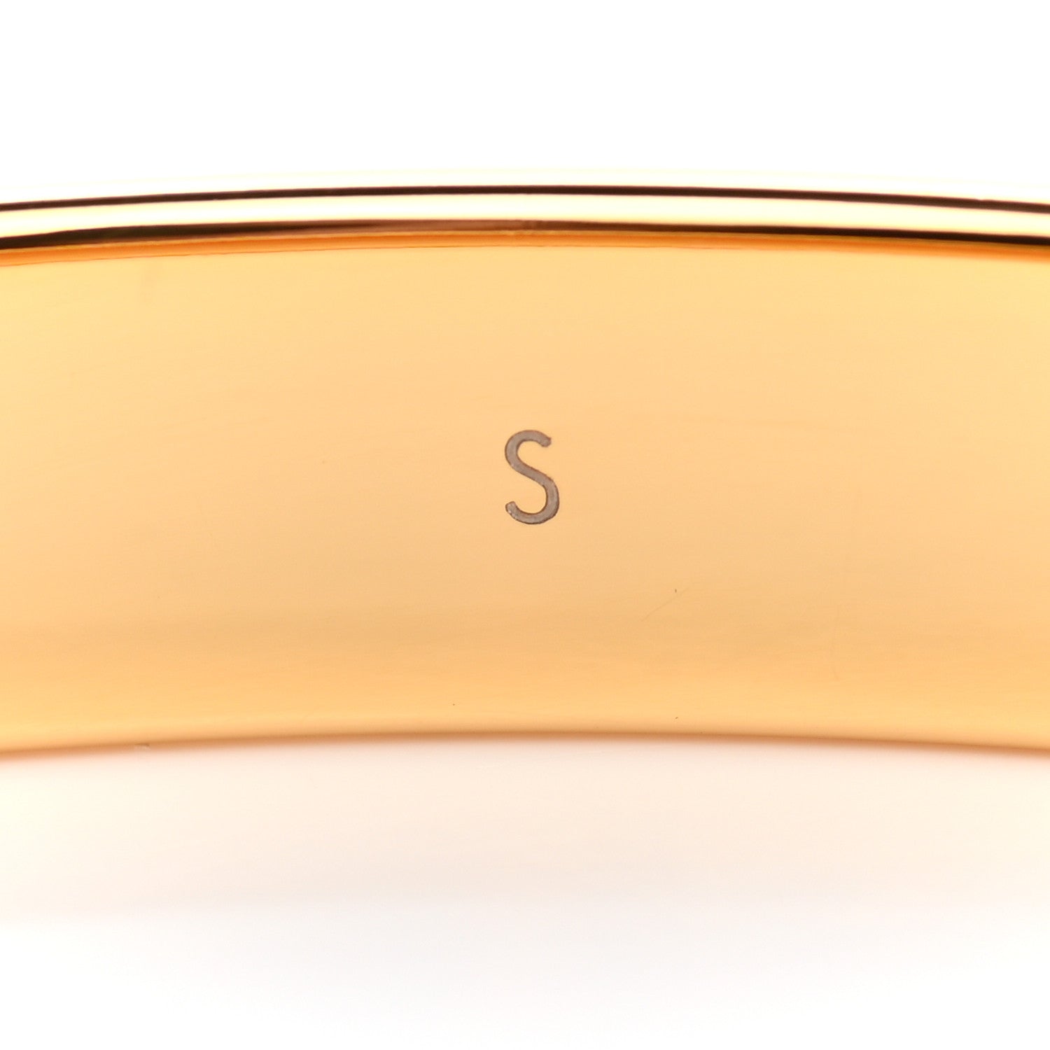 Louis Vuitton Brass Monogram Nanogram Cuff S Gold 4 of 6
