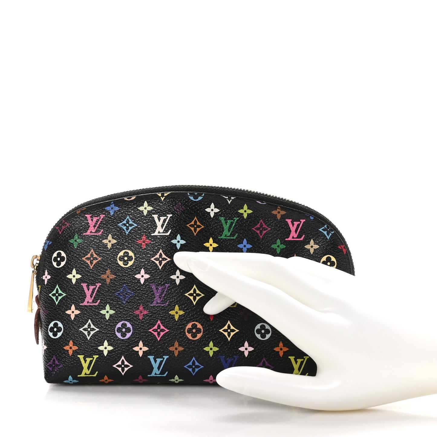 Monogram Multicolor Cosmetic Pouch Black Grenade