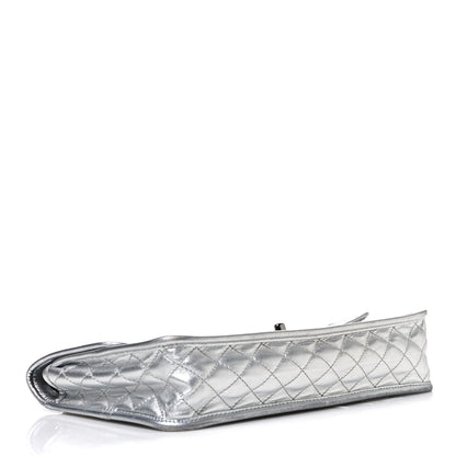 Chanel Vinyl Large Ice Cube Flap Silver 4 of 12