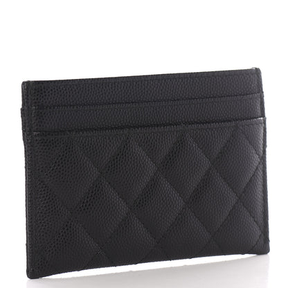 Chanel Caviar Quilted Boy Card Holder Black 2 of 8