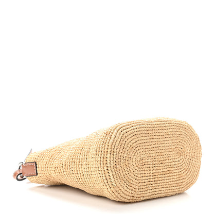 Loewe Calfskin Raffia Paulas Ibiza Pochette Bag Natural Tan 4 of 10
