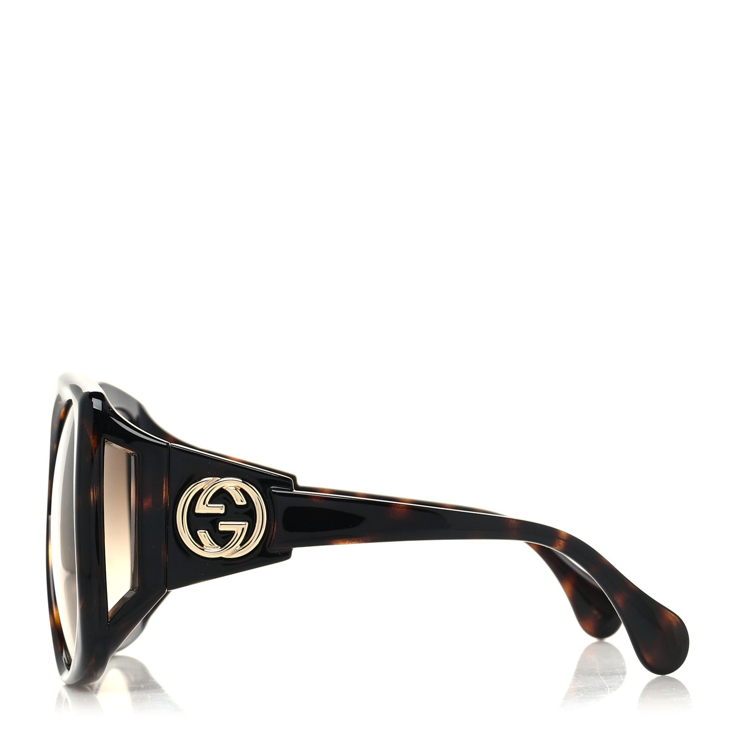 Round Sunglasses GG0875S Tortoise