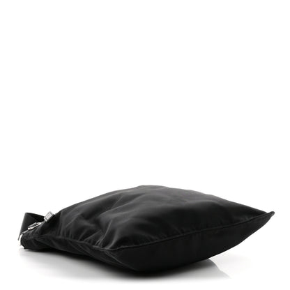 Prada Tessuto Nylon Saffiano Flat Messenger Bag Black 4 of 10