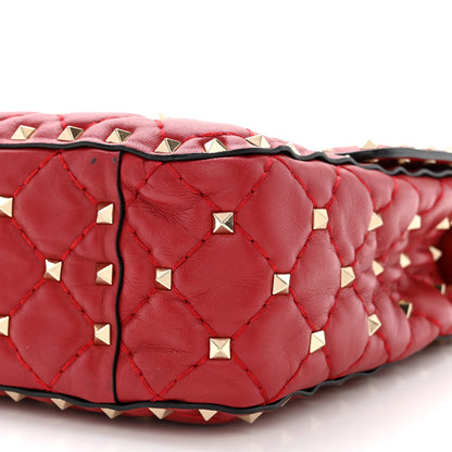 Valentino Garavani Nappa Medium Rockstud Spike Shoulder Bag Rosso Valentino 10 of 11