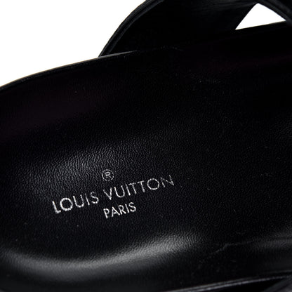 Louis Vuitton Bom Dia Flat Mule Sandals 37 Black 9 of 9