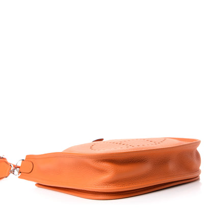 Hermes Taurillon Clemence Evelyne III PM Orange 4 of 13