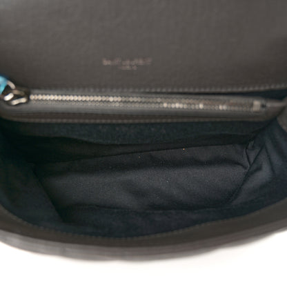Saint Laurent Sheepskin Matelasse Chevron Monogram Medium College Bag Asphalt 5 of 10