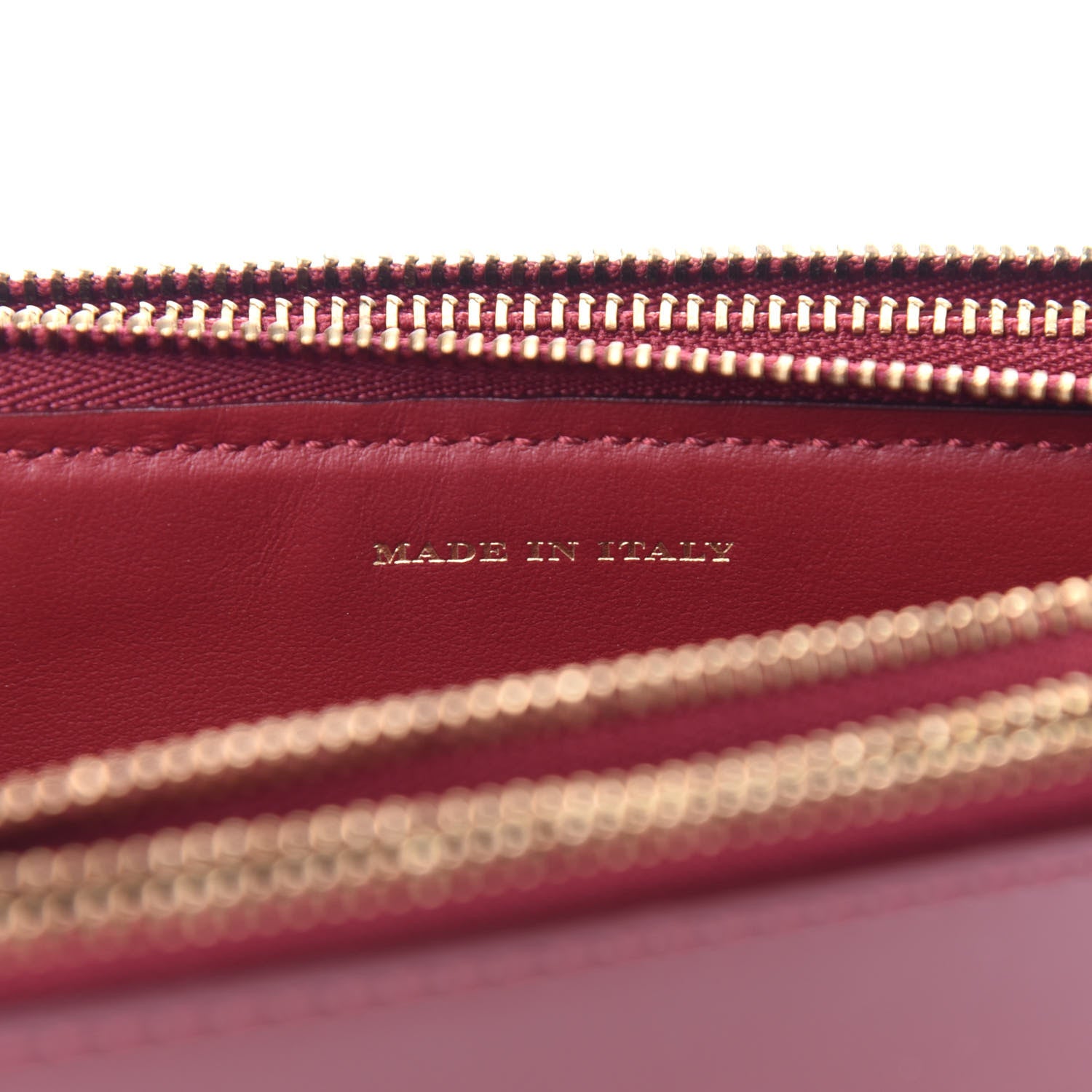 Burberry Patent Calfskin Penhurst Chain Triple Zip Shoulder Bag Cardinal Red 7 of 10
