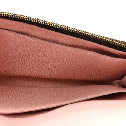 Louis Vuitton Damier Ebene Caissa Wallet Rose Ballerine 5 of 6