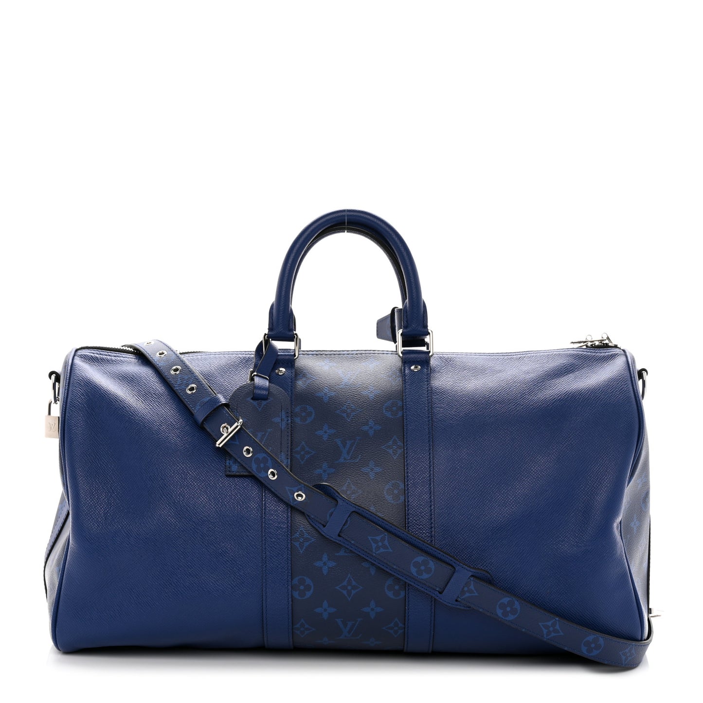 Taiga Monogram Eclipse Keepall Bandouliere 50 Pacific Blue