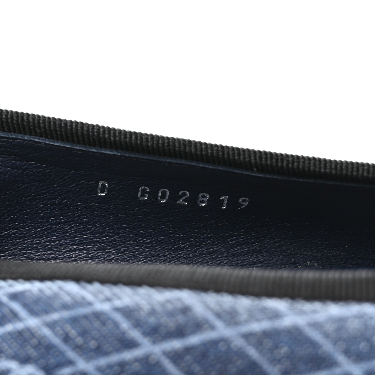 Denim Printed Quilt CC Cap Toe Ballerina Flats 37 Navy Blue Dark Grey