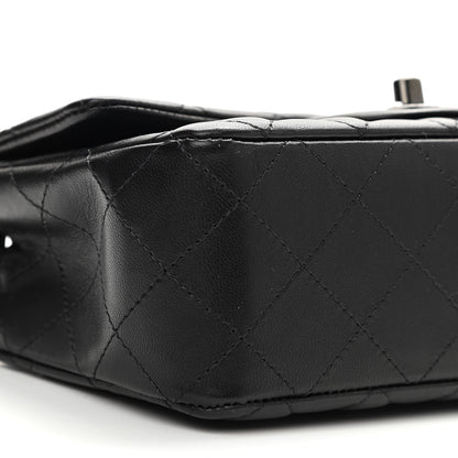 Chanel Lambskin Quilted Mini Rectangular Flap So Black 9 of 11