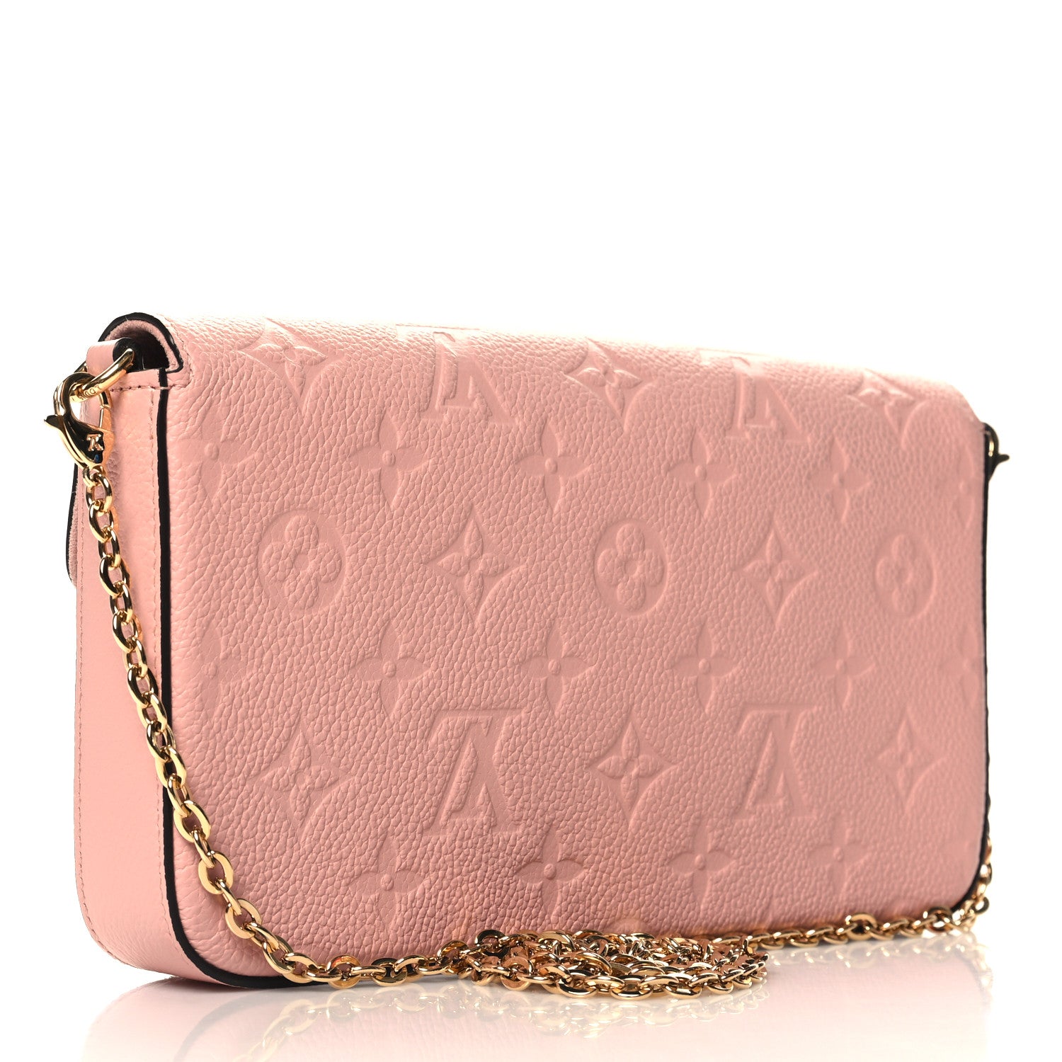 Louis Vuitton Empreinte Pochette Felicie Chain Wallet Rose Poudre 4 of 10