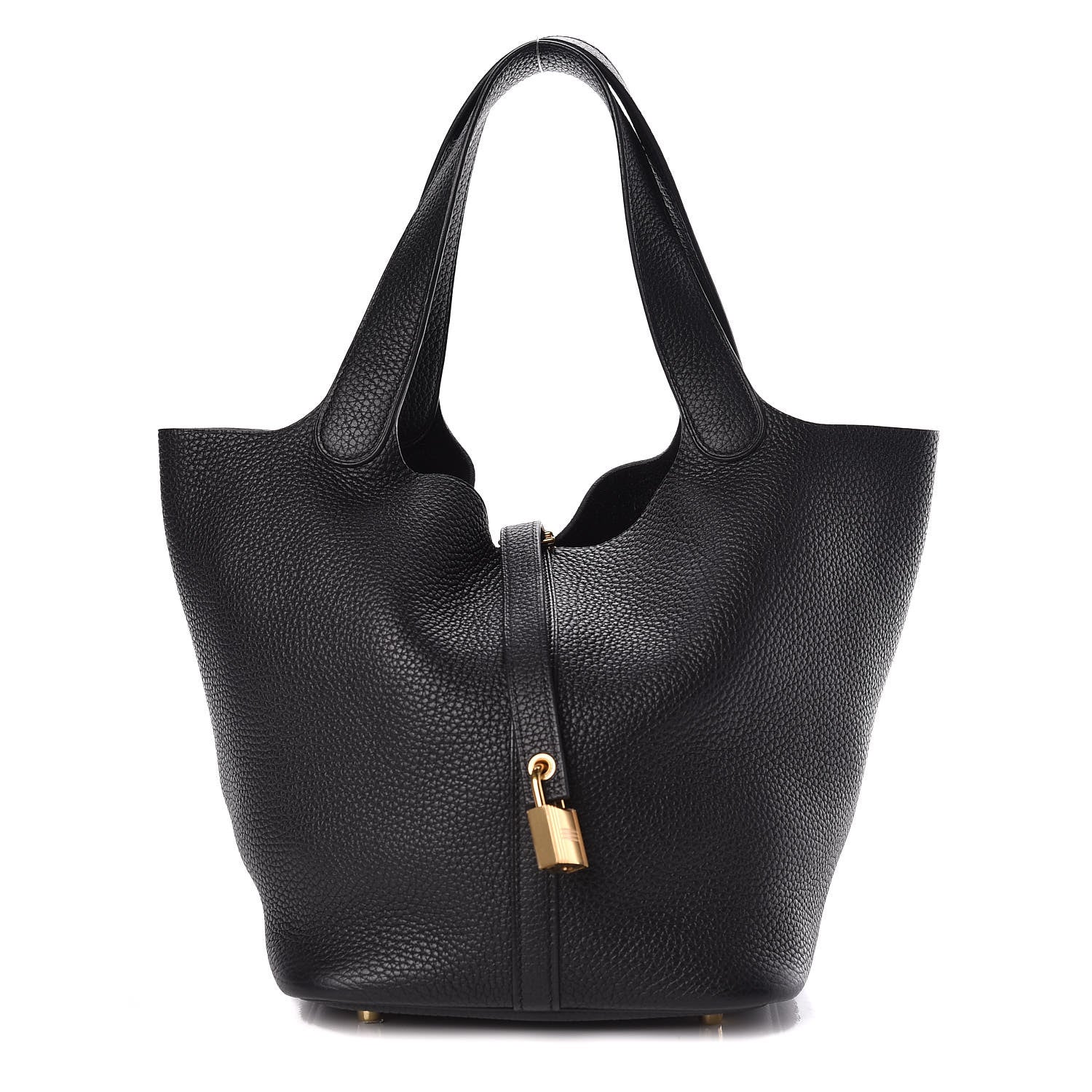 Hermes Taurillon Clemence Picotin Lock 22 MM Black 1 of 11