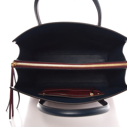 Celine Calfskin Boxy Tote Burgundy 5 of 11