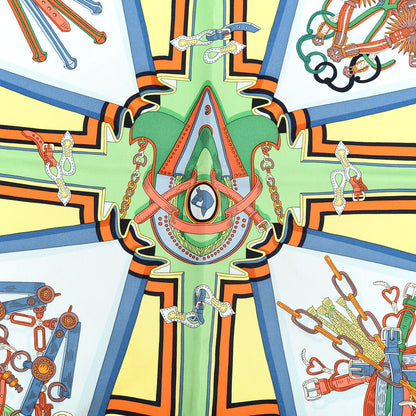 Hermes Silk Bouquets Sellier Scarf 90 2 of 6