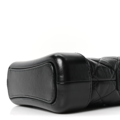 Chanel Aged Calfskin Quilted Small Gabrielle Hobo So Black 10 of 10