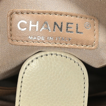 Chanel Caviar Quilted Petit Shopping Tote PST Light Beige 6 of 11