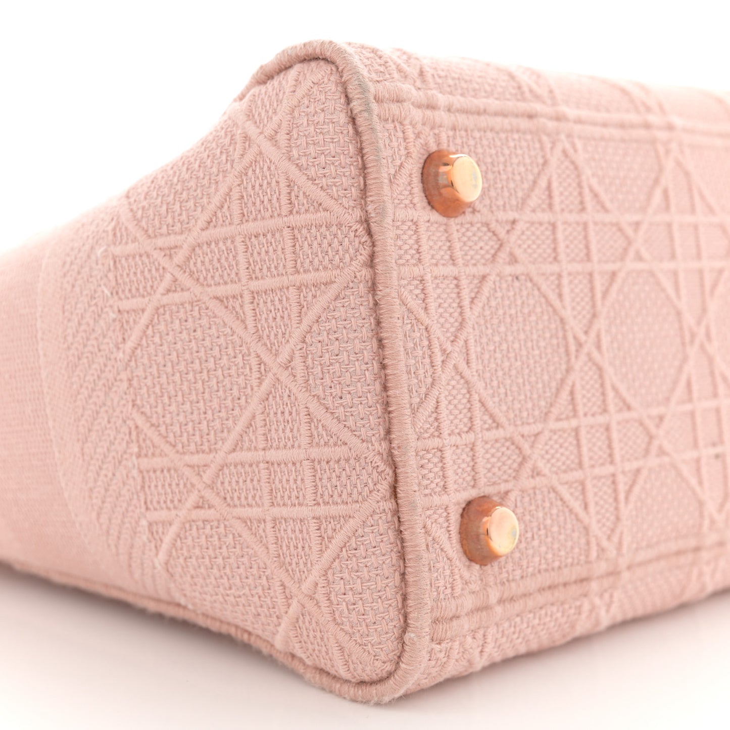 Canvas Embroidered Cannage Medium Lady D-Lite Bois de Rose