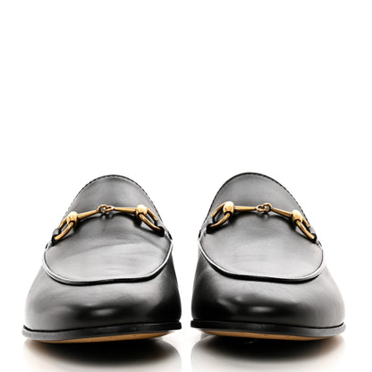 Gucci Calfskin Womens Jordaan Loafers 38.5 Black 2 of 9