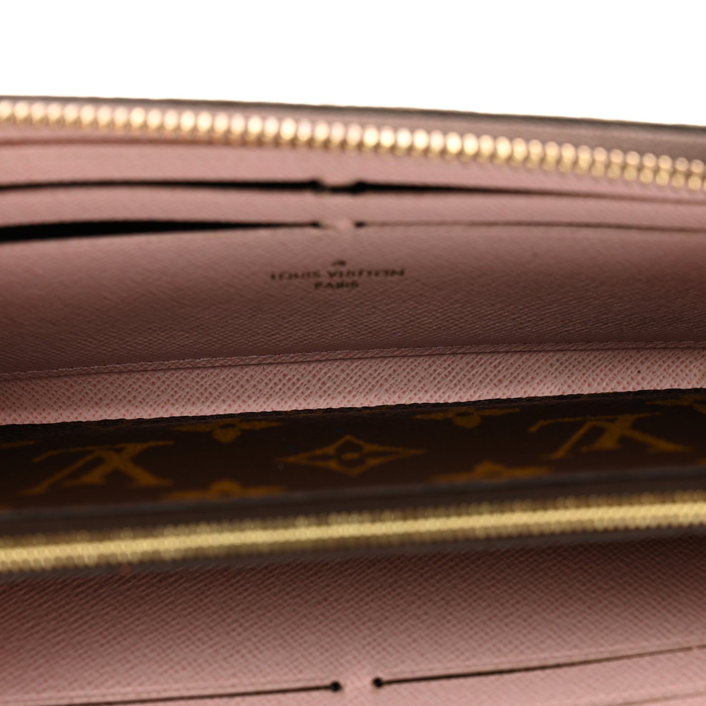 Monogram Clemence Wallet Rose Ballerine