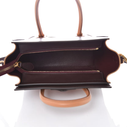 Celine Smooth Calfskin Bullhide Nano Tri-Color Luggage Terracotta 5 of 8