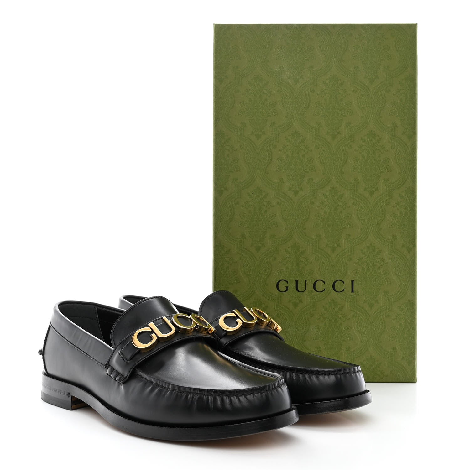 Gucci Millennial Ribot Mens Cara Loafers 10 Black 9 of 9