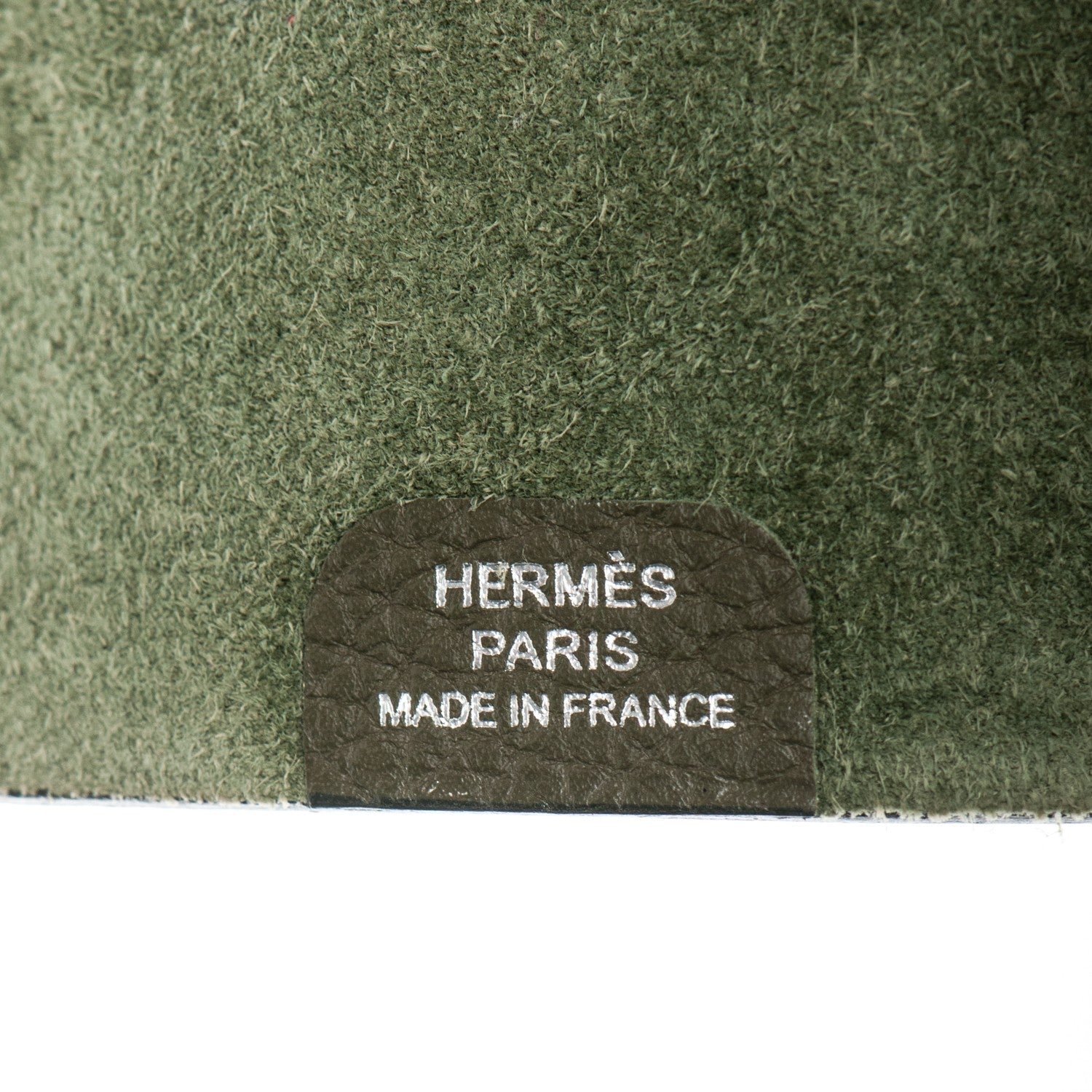 Hermes Taurillon Clemence Ulysse Mini Notebook Vert Olive 6 of 8