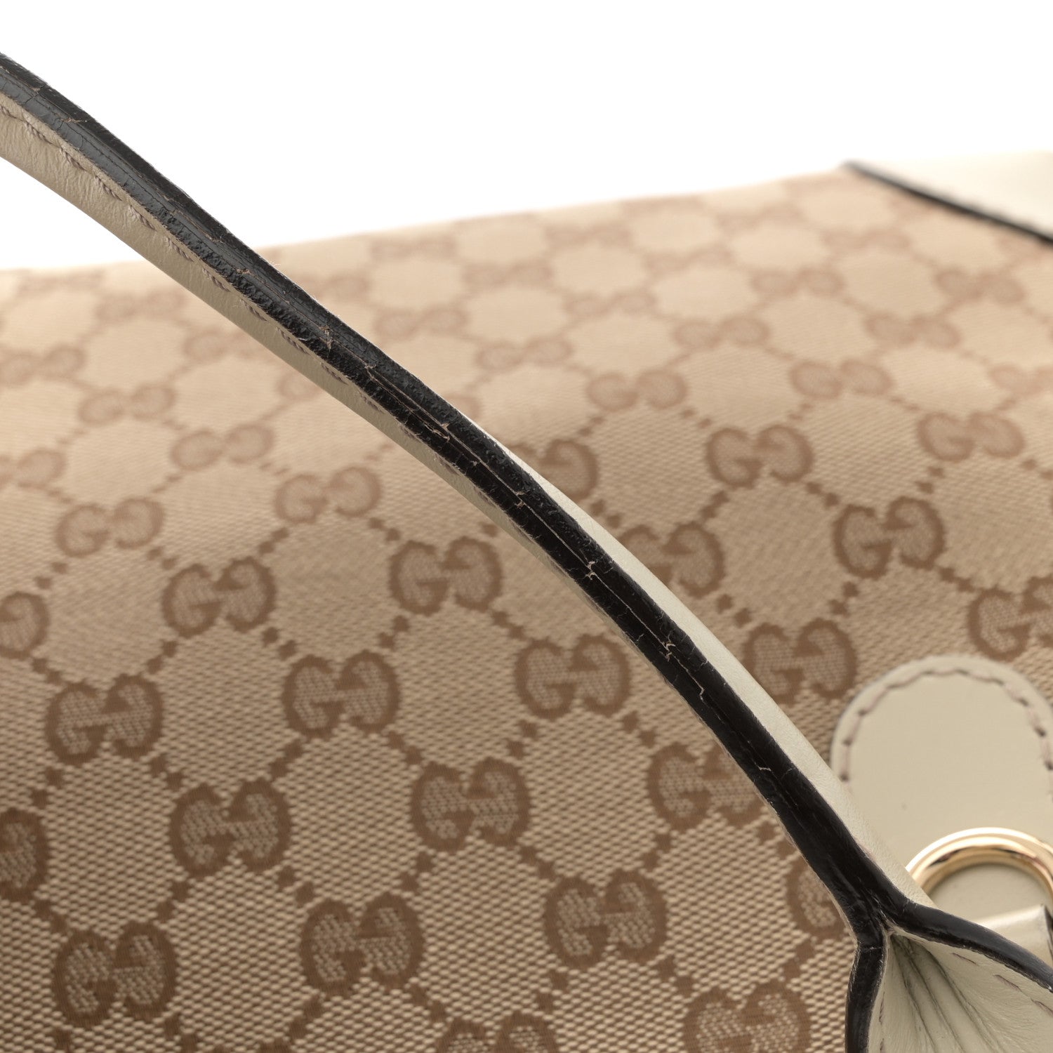 Gucci Monogram Heart Bit Charm Top Handle Tote Off White 13 of 14
