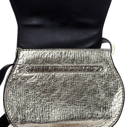 Chloe Metallic Calfskin Mini Marcie Round Crossbody Bag Gold 11 of 12