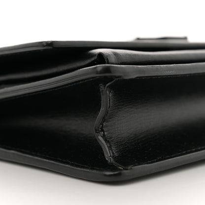 Saint Laurent Calfskin Monogram Sunset Chain Wallet Black 9 of 12