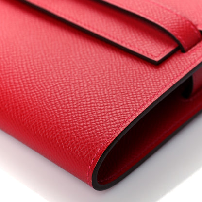 Hermes Epsom Kelly Wallet To Go Rouge Casaque 9 of 9