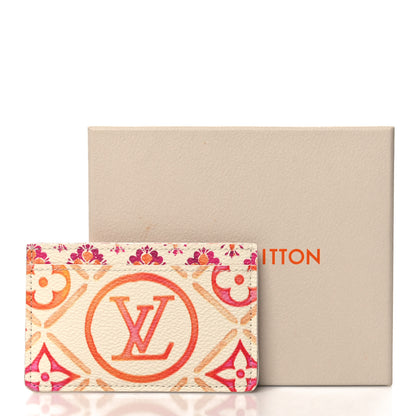 Louis Vuitton Monogram Tiles By The Pool Card Holder Coral 7 of 7
