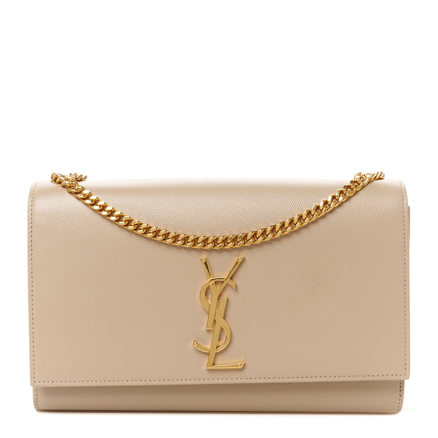 Grain De Poudre Medium Monogram Kate Satchel Dark Beige