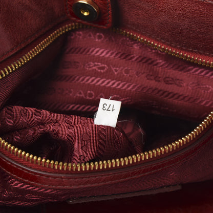 Prada Vitello Shine Tote Rubino 8 of 11