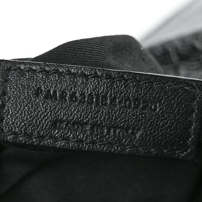 Saint Laurent Crinkled Calfskin Matelasse Monogram Medium Niki Chain Satchel Black 9 of 9