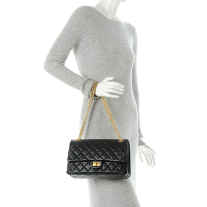 Chanel Aged Calfskin Quilted 2.55 Reissue 226 Flap Black 2 of 7