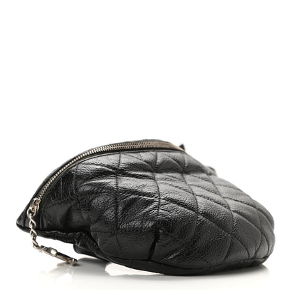 Chanel Grained Calfskin Quilted Waist Belt Bag Black 4 of 10