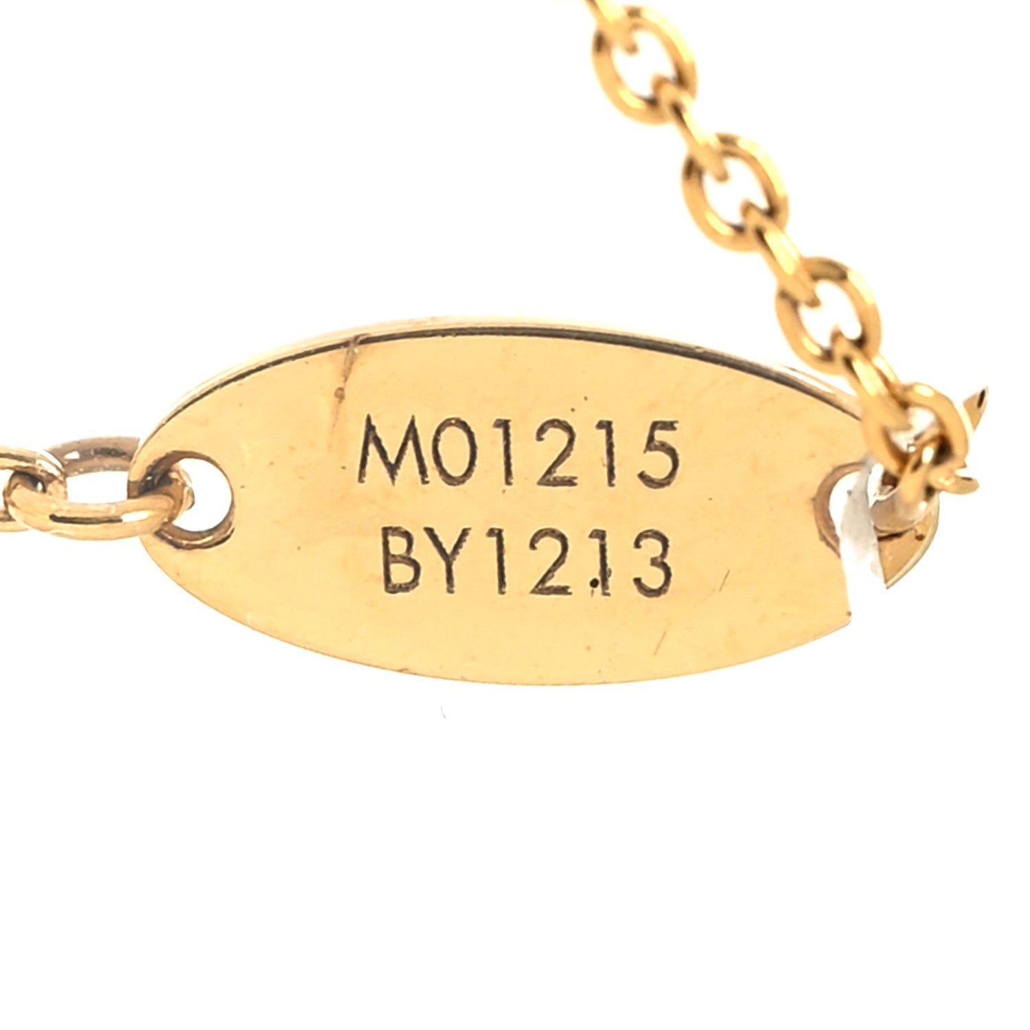 Louis Vuitton Enamel LV Iconic Necklace Gold Pink 6 of 6