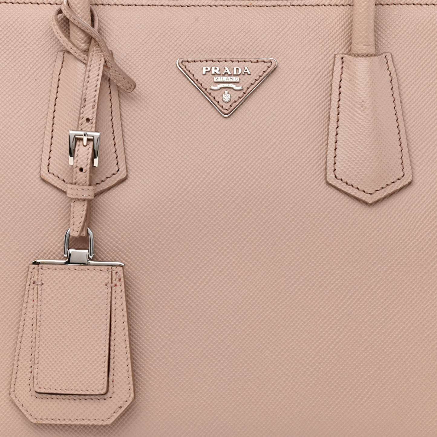 Saffiano Cuir Twin Tote Cammeo