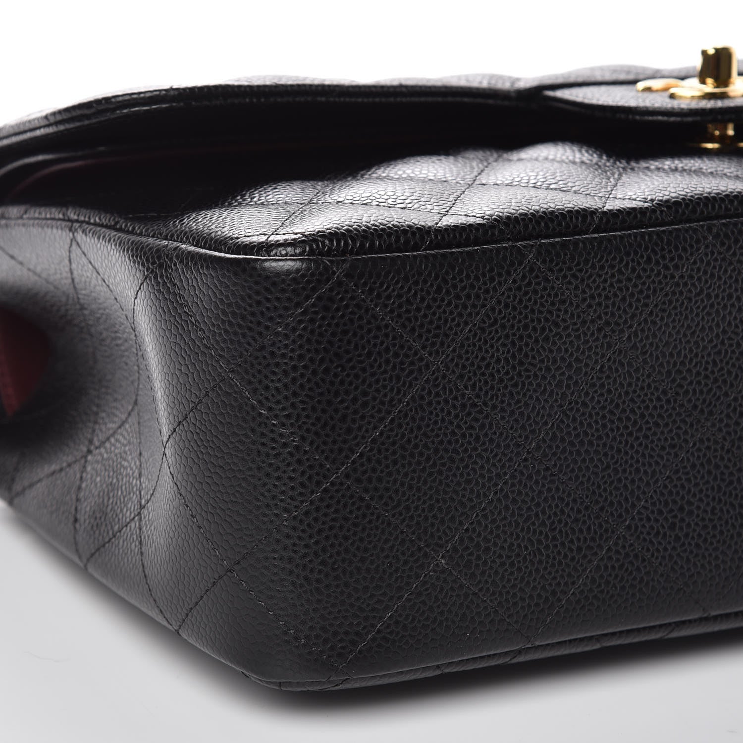 Chanel Caviar Quilted Jumbo Double Flap Black 8 of 10