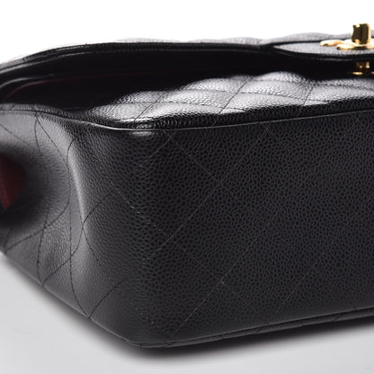 Chanel Caviar Quilted Jumbo Double Flap Black 8 of 10
