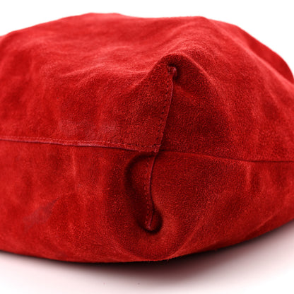 The Row THE ROW Suede Bindle Bag Magenta 8 of 10