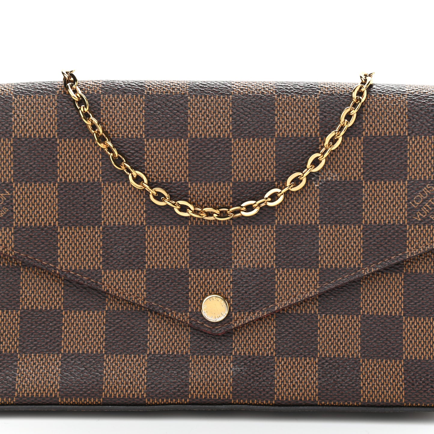 Damier Ebene Pochette Felicie Chain Wallet