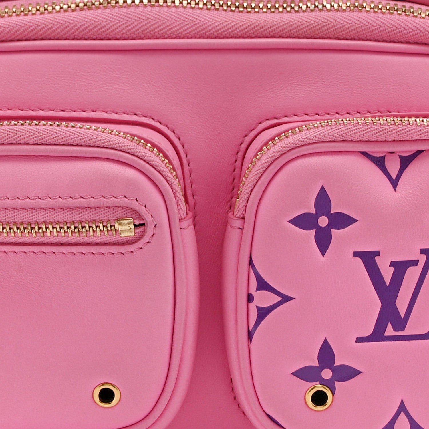 Louis Vuitton Calfskin Embossed Monogram Vuittamins Utility Crossbody Rose Violet 7 of 9