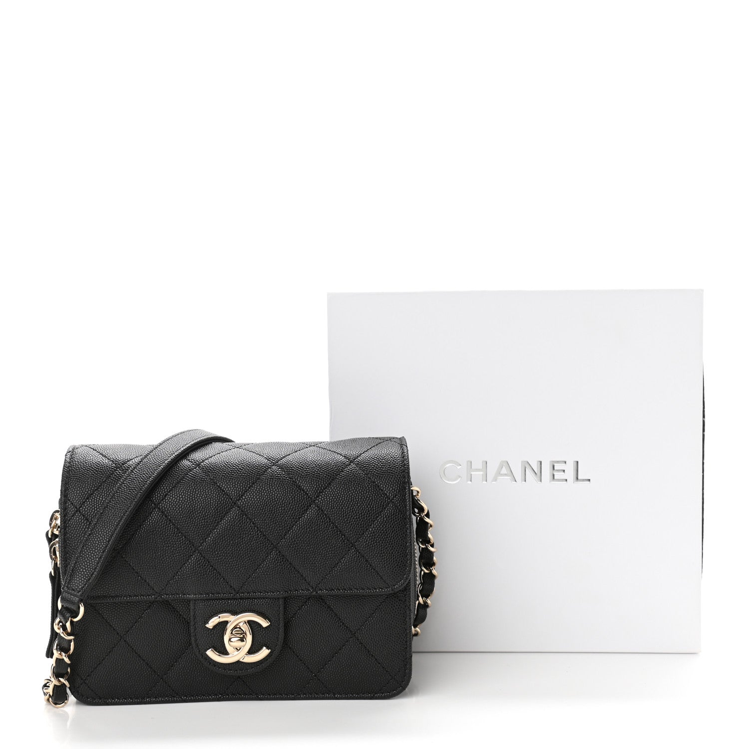 Chanel Caviar Quilted Like A Wallet Flap Black 11 of 11