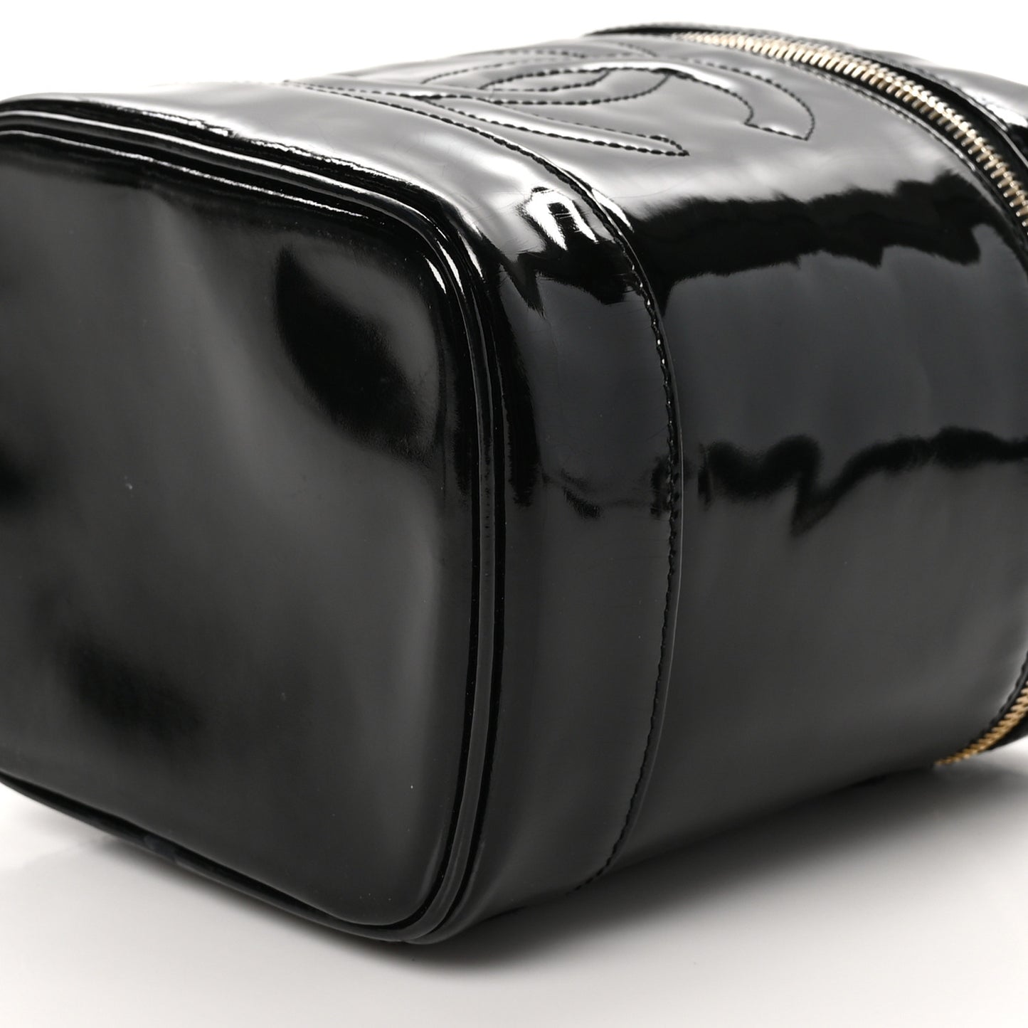 Patent Timeless Vanity Cosmetic Case Black