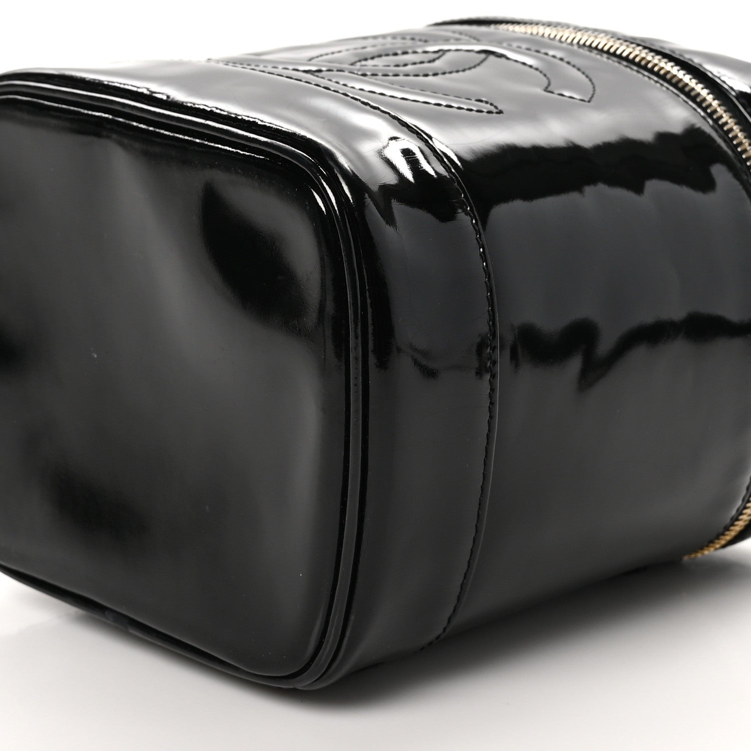 Chanel Patent Timeless Vanity Cosmetic Case Black 11 of 11
