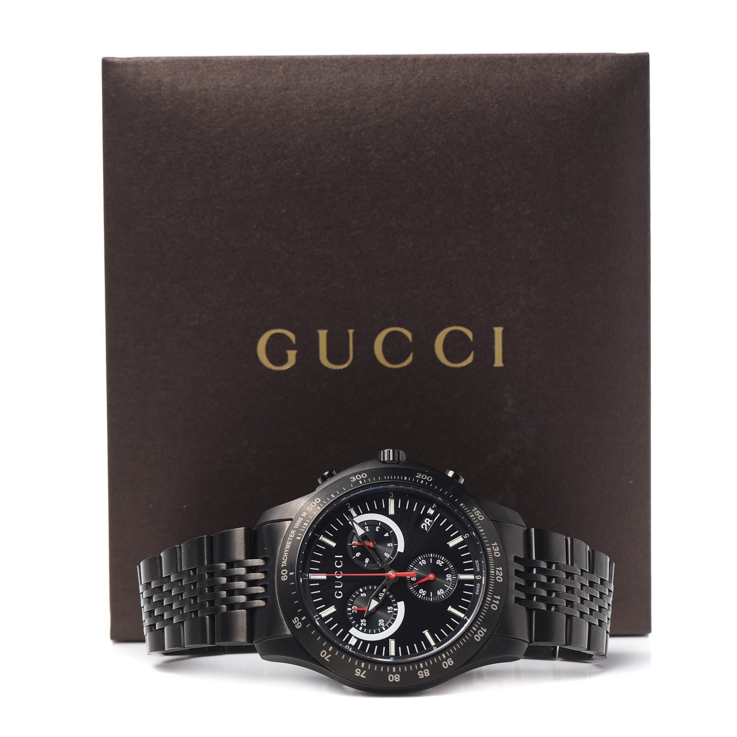Gucci PVD Stainless Steel 44mm G-Timeless Chronograph Quartz Watch Black 6 of 6