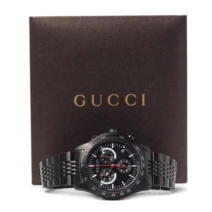 Gucci PVD Stainless Steel 44mm G-Timeless Chronograph Quartz Watch Black 6 of 6